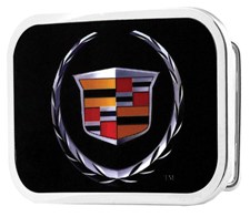 Cadillac Logo color rectangle buckle